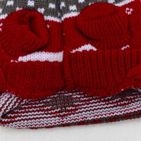 Sweater "Running Deer", M (DS 26, Osh 26, OG 28-46 cm), burgundy-9