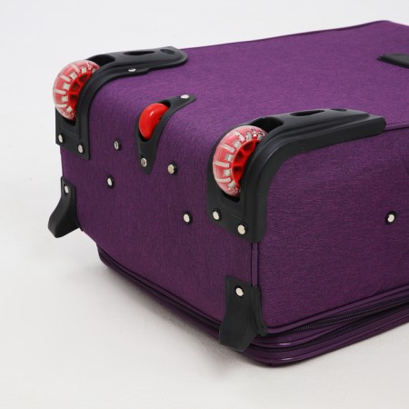 Small 24 suitcase "on lightning, code castle, with extension, purple color-7