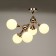 Chandelier "Molecule" 5he27 gold 60x55x52 cm