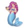 Foil ball 14 "Little Mermaid with a shell", for a wand