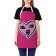 Apron of a kitchen with a photographic appliance "Heart", adjustable, size OS