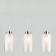 Santos lamp, 3x60W E27, chromium color