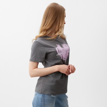 T -shirt female, gray color, size 54-2
