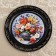 Panel-melting "Flowers", D = 18 cm, lacquer miniature, mix