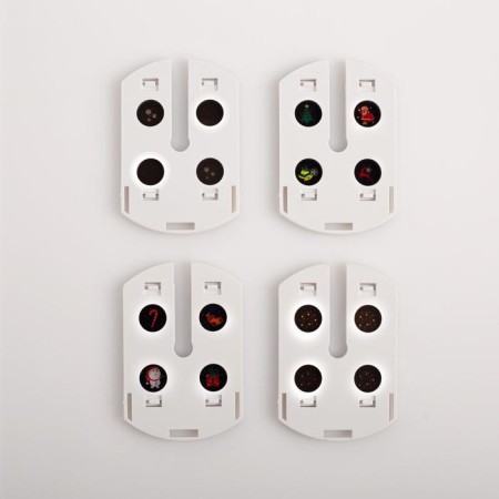 Light device "Lamp with pictures" 7 cm, E27, 4 cartridge, glow of multi-4