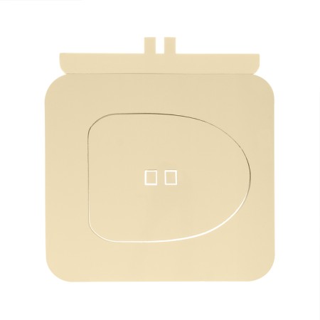 Silent toilet seat, 38 × 44 cm, with a lid, economy, polystyrene foam-13