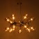 Chandelier "Molecule" 16xg9 brass 82x82x36-186 cm
