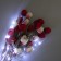 Palette packaging with garland "Cold white", 60 x 60 cm