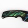 Souvenir wooden knife with a blade “Wolf Neon”, 22 cm