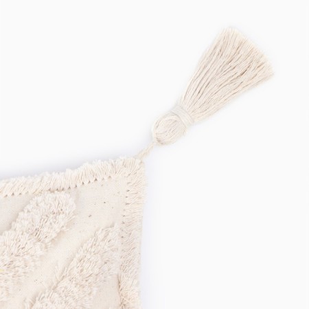 Decorative pillowcase "Ethel" boho, 30x50 cm, milk color, 100% cotton-1