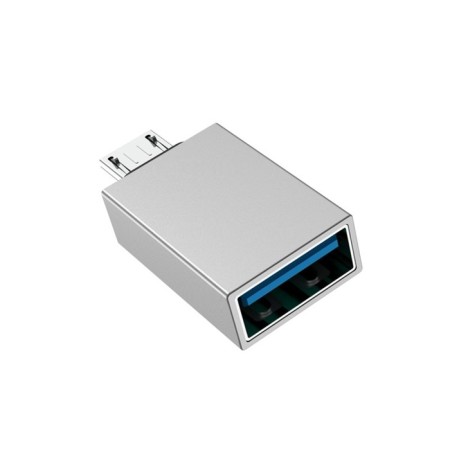 Adapter Borofone BV2, USB - microUSB, silver-2