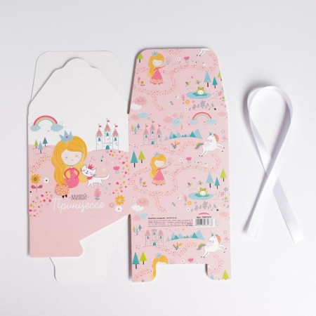 Gift folding box, packaging, Princess, 12 x 12 x 12 cm-3