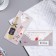 Money envelope "Happy Birthday!" Cutting, embossing, champagne, glasses, 8.3x16.7 cm