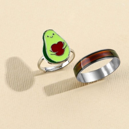 Ring mood "Avonastation", set 2 pcs-1