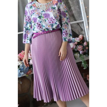 Women's dress, size 52, purple color-1