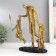 Souvenir Polystone "Walk with dad" Gold 28x19x12 cm