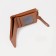 Women's wallet on the button, redhead color