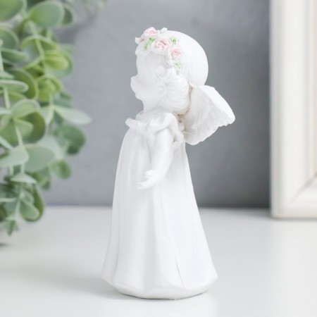 Souvenir Polystone "Baby Angel - Meeting" Snow White "mix 8.5x5x11.3 cm-4