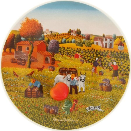 The plate is wall -mounted "rural motifs. Summer ", 19 cm-1
