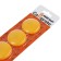 Board magnets, D-4 cm, set 4 pieces, blister, yellow