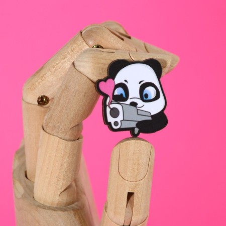 Wooden icon “I will fall into your heart”, 2.6 x 3 cm-1