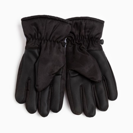 Children's gloves, gray/black color, size 14 (4-6 years)-1