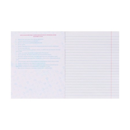 A set of subject notebooks of 46 sheets, 12 objects "Red chic" coated cardboard, 3D foil, in film-27