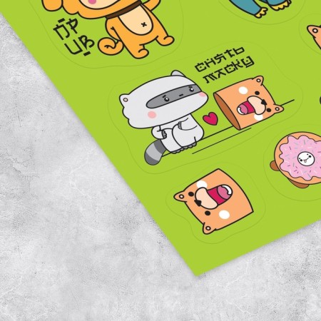 Korean Style stickerbook, 10 sheets, 14 x 21 cm-7