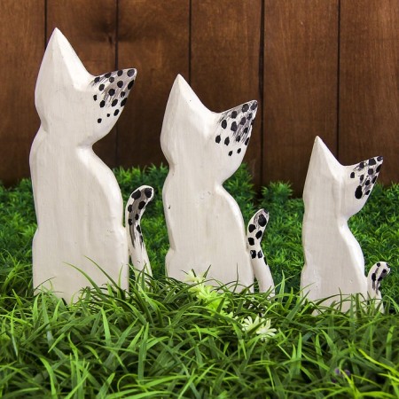 Summarize Souvenir "White Cats" (20,25.30) 20x7x30 cm-5