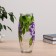 Vase Lilac with painting on the venue, d-7cm 10x23 cm
