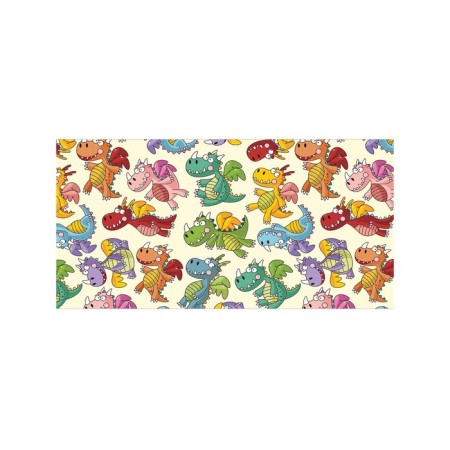 Basket for toys "Multi -colored dragons, size 35x50 cm-1