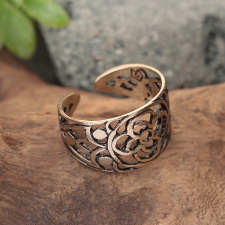 Amulet ring "Rod", brass-1