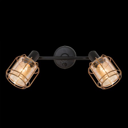 Sconces Citilux "Taverna" CL542622, 34x18 cm, 2x60W, E14, Black Color Black-1