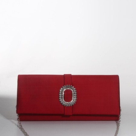 Bag-clate on magnet, burgundy color-1