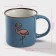 Mug ceramic shade "Flamingo", 180 ml, blue color