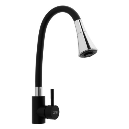 Zein Z3403 kitchen mixer, silicone spout, 40 mm cartridge, dual -mode aerator