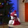 LED figure "Bear with a snow lump" 20 × 18 × 10 cm, phlock, batteries CR2032x2 (not in the kit), glow warm white