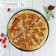Form for pizza "Jacqueline", 33 × 1.5 cm, perforated, anti -stick coating, black color