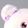 Soft toy "Bear" with beads, 30 cm, pink