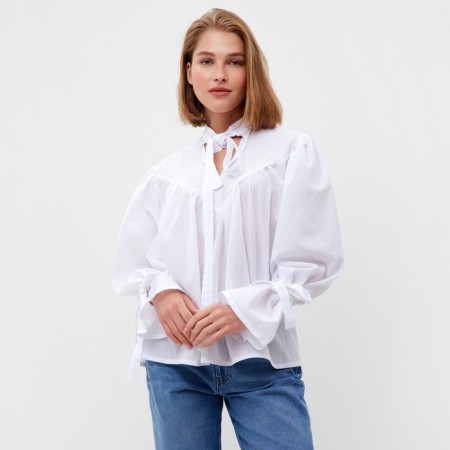 Female blouse minku: enjoy color white, rr 46-5