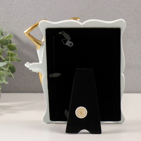 Photo frame Polystone 10x15 cm "Little ballerina in a white pack" 18x5.5x21 cm-3