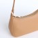 Baget bag with zipper, beige color