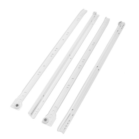 Roller guides tundra, l = 550 mm, thickness 0.8 mm, white, 2 pcs.