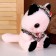 Soft toy "cat" with beads, 22 cm, pink color