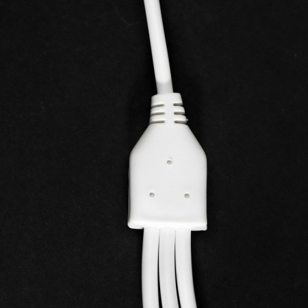 Windigo cable, 3 in 1, MicroUSB/Lightning/Type -C - USB, 2 A, PVC braid, 1 m, white-4