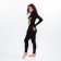 Women's thermal underwear (jumper, leggings) print fox, black color, size 52