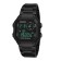 Electronic watch, D-4.4 cm, alarm clock, calendar, metal strap, black