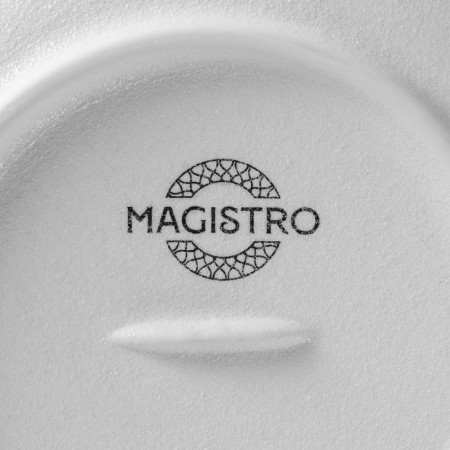 Porcelain plate for pasta Magistro line, 250 ml, d = 21.2 cm, white color-6