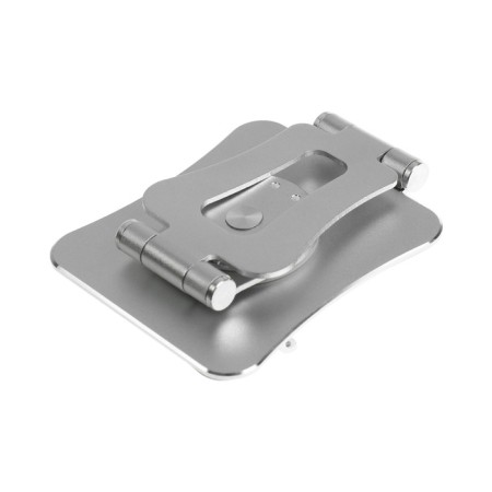 A phone stand, adjustable, folding, 360 ° rotation, metal, silver-7