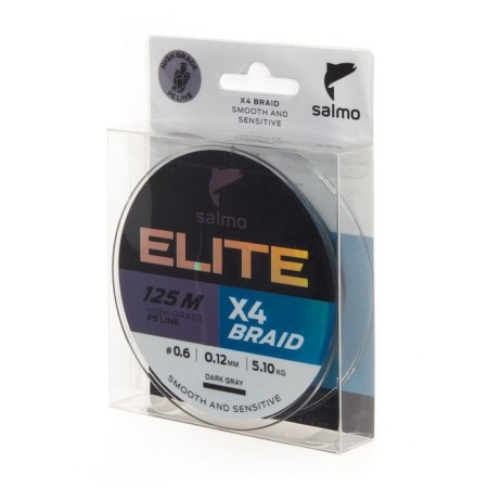 Леска плет. Salmo Elite х4 BRAID Dark Gray 125/012-1